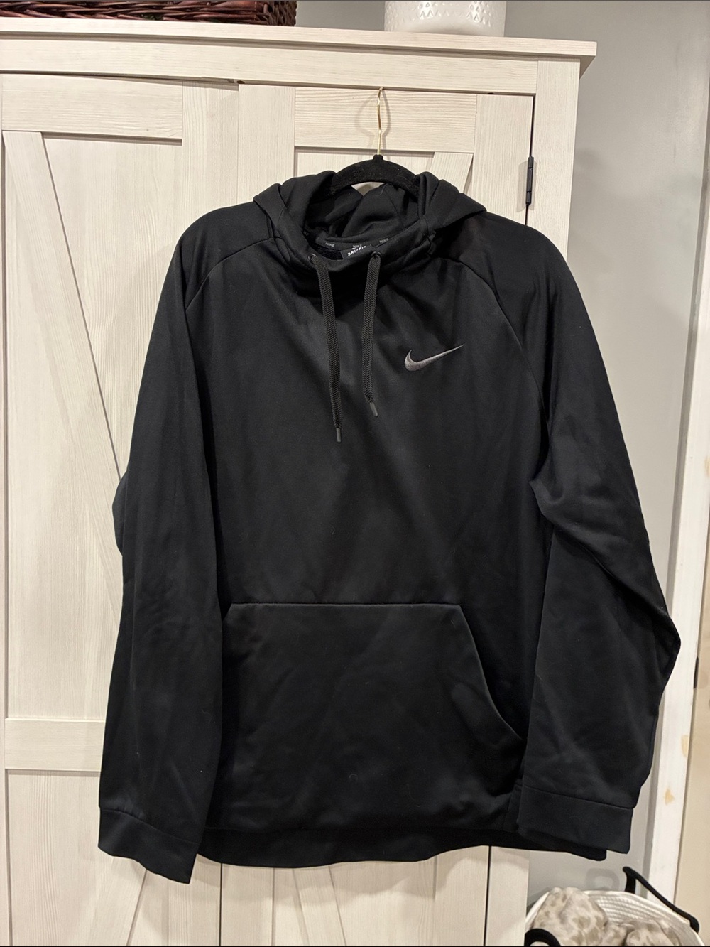 Nike Black Hoodie with Silver Swoosh